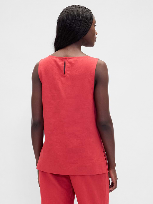 Gap Linen-Blend Shell Tank Top — photo 4