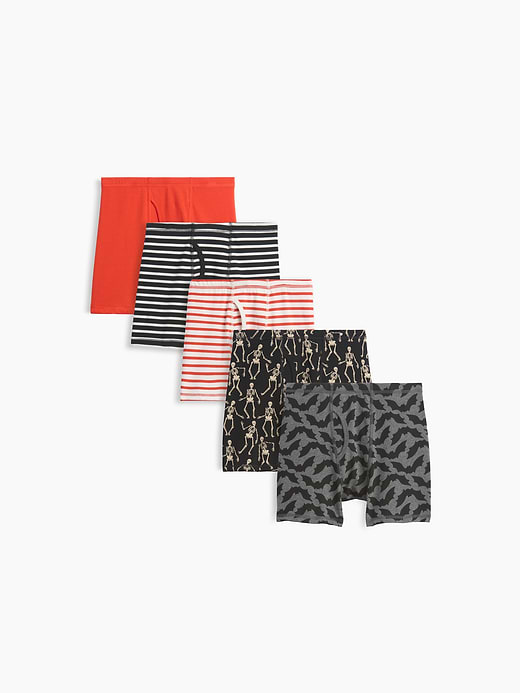 Gap Kids Organic Stretch Cotton Solid Boxer Briefs (5-Pack) — photo 1