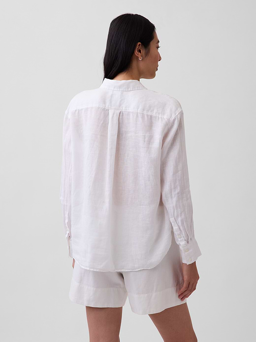 Gap 100% Linen Oversized Shirt — photo 4