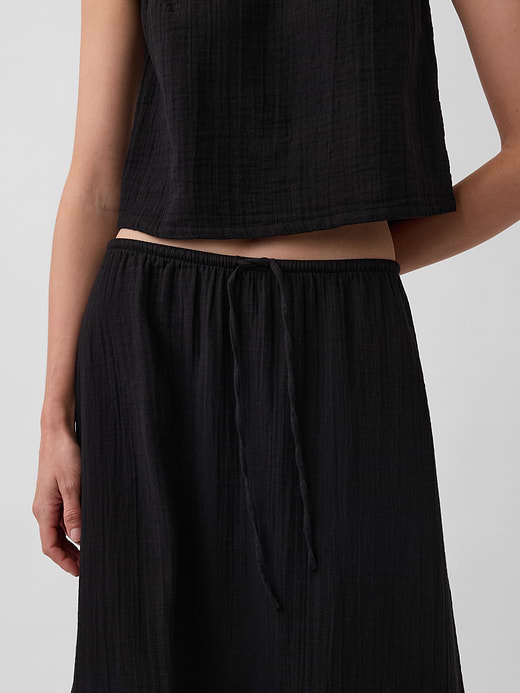 Gap Cotton Gauze Tiered Easy Maxi Skirt — photo 5