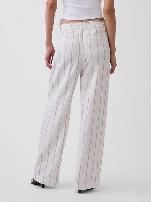 Gap 365 High Rise Linen-Blend Trousers — photo 5