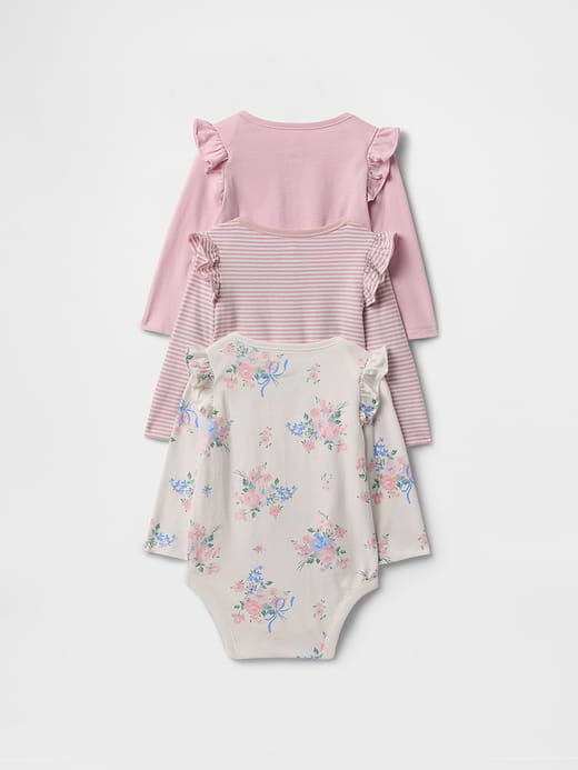 Gap Baby First Favorites TinyRib Bodysuit (3-Pack) — photo 3