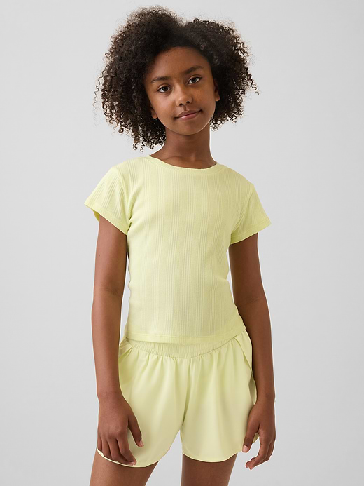 Gap Kids Variegated Rib Fitted T-Shirt — photo 1
