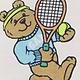 Gap Baby & Toddler Organic Brushed Cotton Brannan Bear Tennis PJ Short Set — photo 2