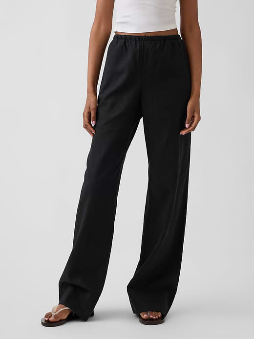 Gap Linen-Blend Easy Wide-Leg Pants — photo 3