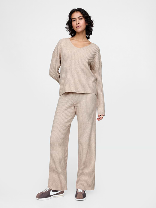 Gap CashSoft Wide Rib Sweater Pants — photo 1