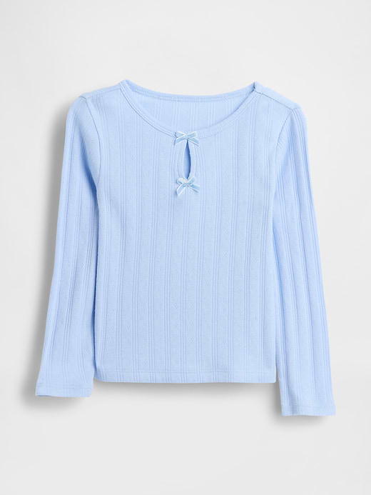 Gap Baby & Toddler Pointelle Bow Top — photo 1