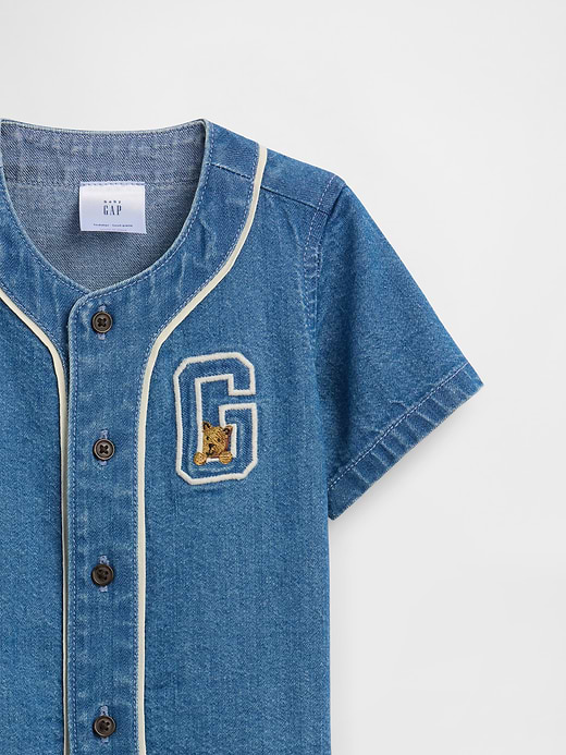 Gap Baby Denim Varsity Outfit Set — photo 4