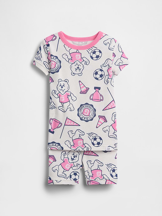 Gap Baby & Toddler Organic Brushed Cotton Bear Logo PJ Short Set — photo 1