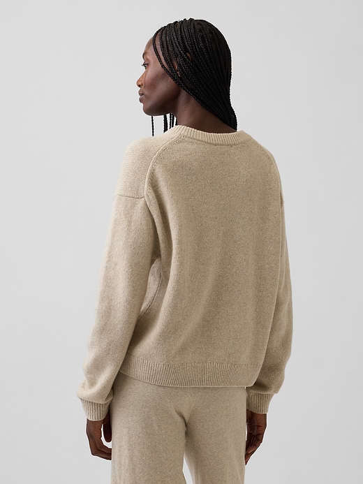 Gap CashSoft Oversized V-Neck Sweater — photo 4