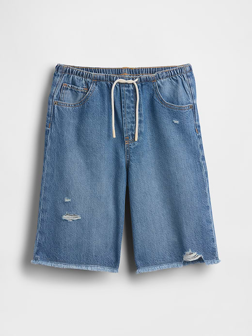 Gap Kids Low Rise Easy Longline Denim Shorts — photo 3