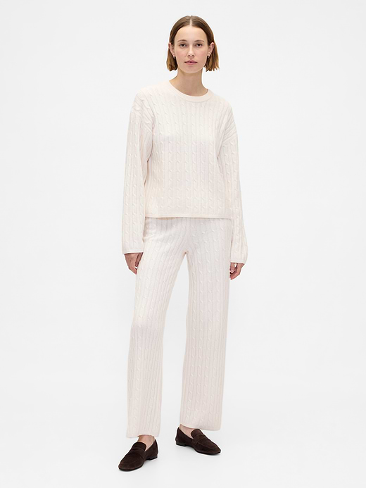 Gap CashSoft Cable-Knit Sweater Pants — photo 1
