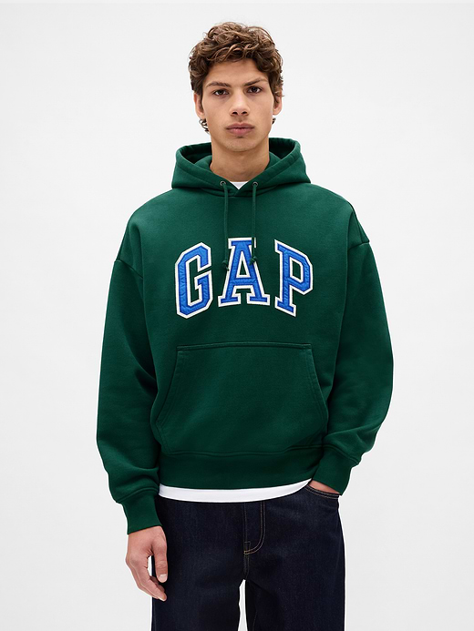 Gap Adult Extra Heavyweight French Terry Oversized Logo Hoodie — photo 1