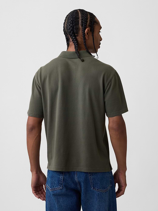Gap Relaxed Pique Polo — photo 4