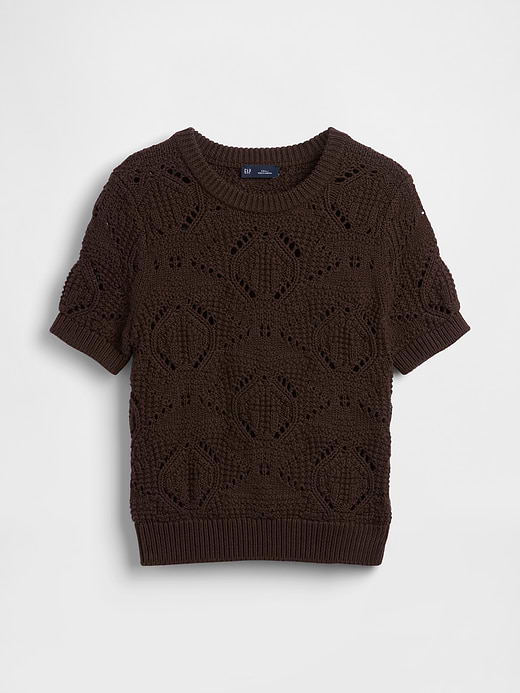 Gap 100% Cotton Crochet Sweater — photo 6