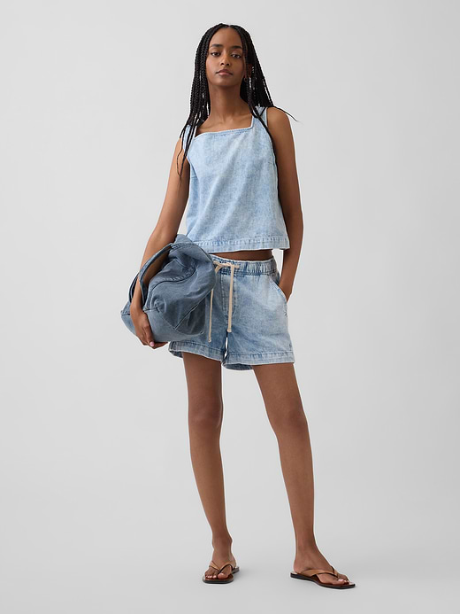 Gap Denim Crop Shell Tank Top — photo 3