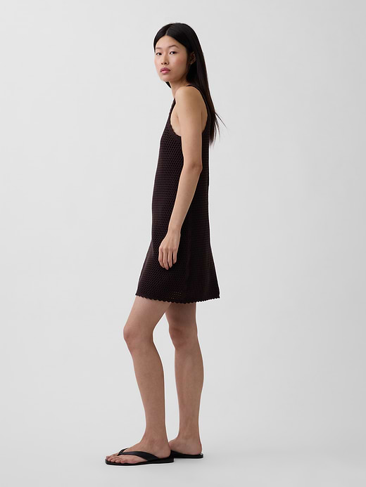 Gap 100% Cotton Crochet Mini Dress — photo 4