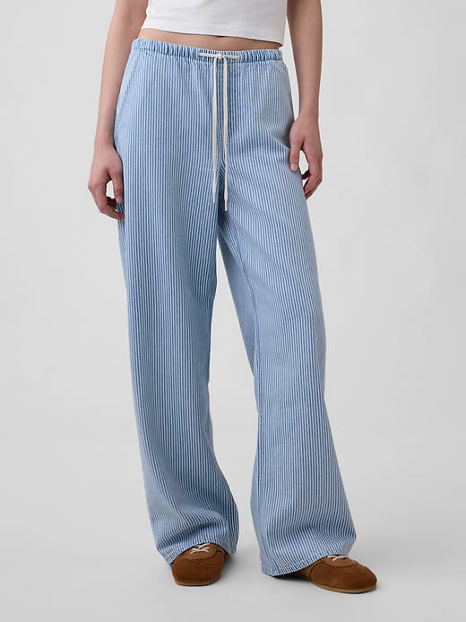 Gap Low Rise UltraSoft Easy '90s Loose Stripe Jeans — photo 3
