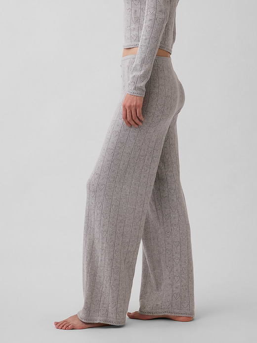 Gap Lightweight CashSoft Pointelle Heart PJ Pants — photo 4