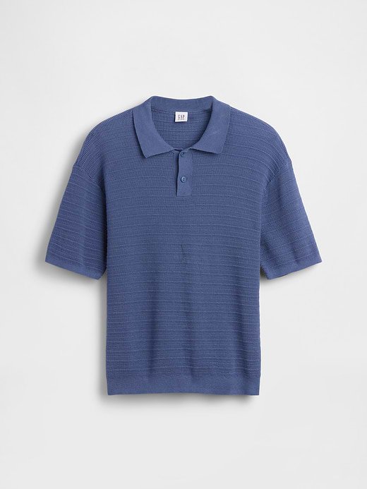 Gap Kids 100% Cotton Relaxed Polo Sweater Shirt — photo 3