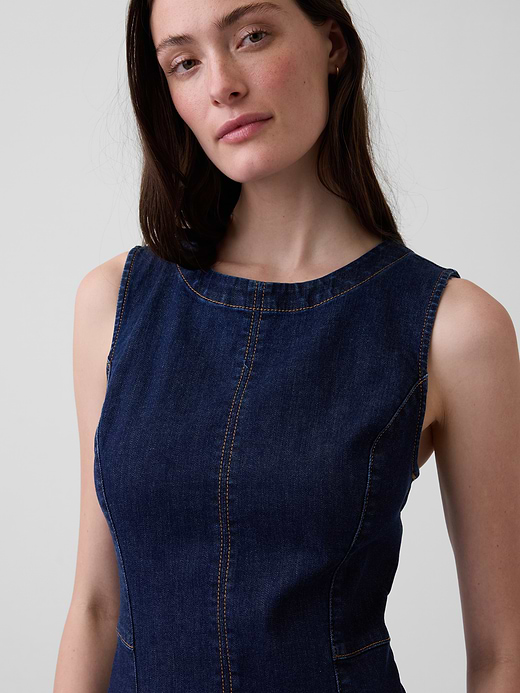 Gap Denim Bodycon Midi Dress — photo 5