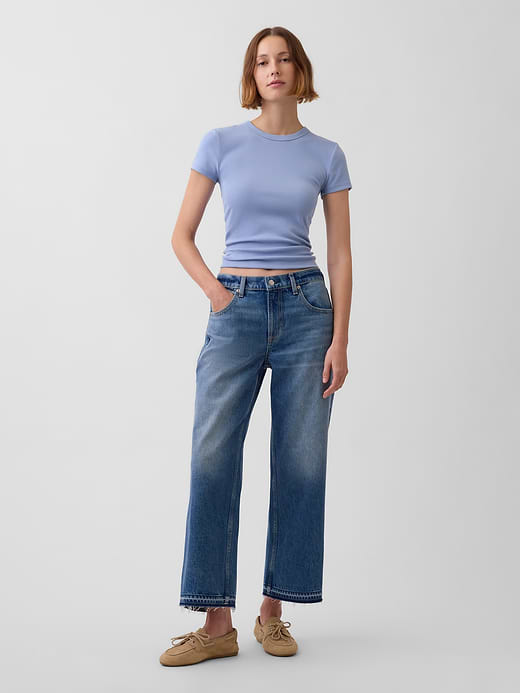 Gap Low Slung Relaxed Crop Jeans — photo 1