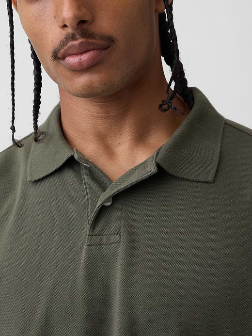Gap Relaxed Pique Polo — photo 5