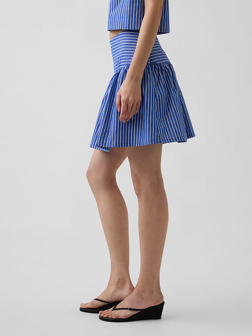 Gap Poplin Drop-Waist Mini Skort — photo 4