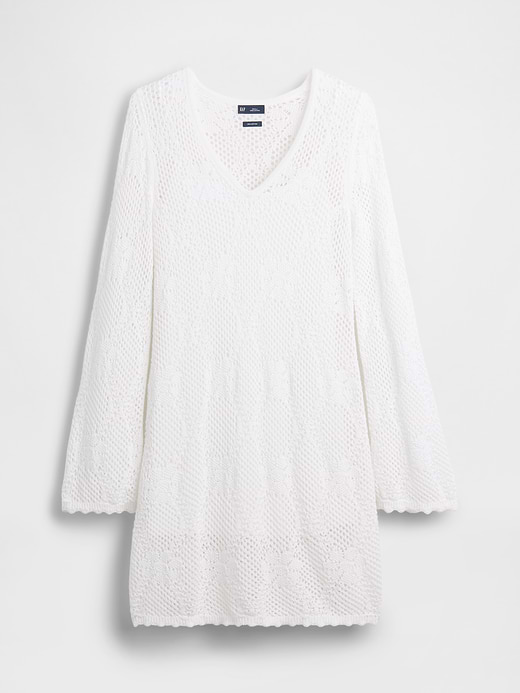 Gap Pointelle Sweater Mini Dress — photo 6
