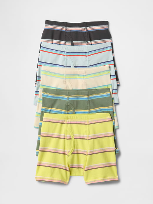 Gap Kids Organic Stretch Cotton Solid Boxer Briefs (5-Pack) — photo 1