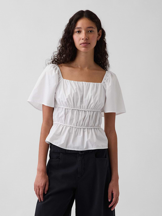 Gap Square-Neck Peplum Top — photo 1