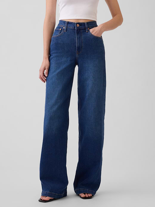 Gap High Rise Stride Wide-Leg Jeans — photo 3