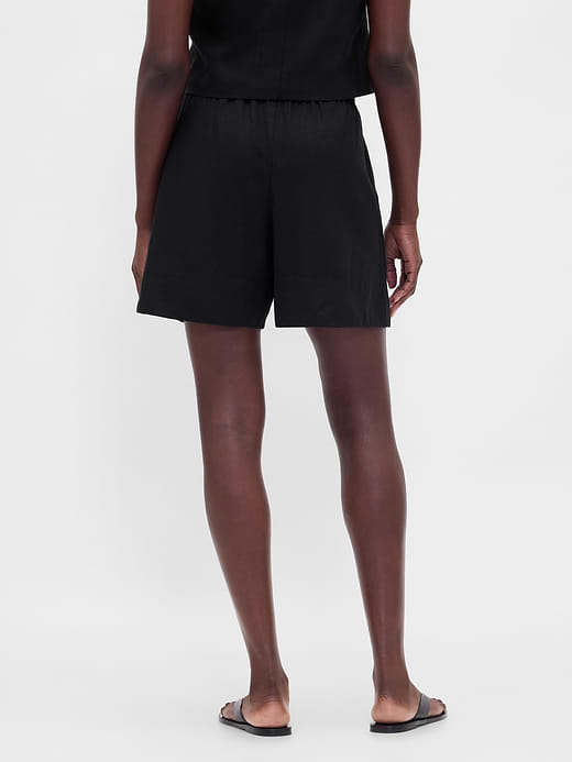 Gap 6" Linen-Blend Easy Shorts — photo 5
