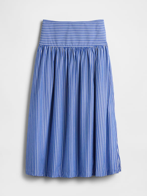 Gap Poplin Drop-Waist Maxi Skirt — photo 6