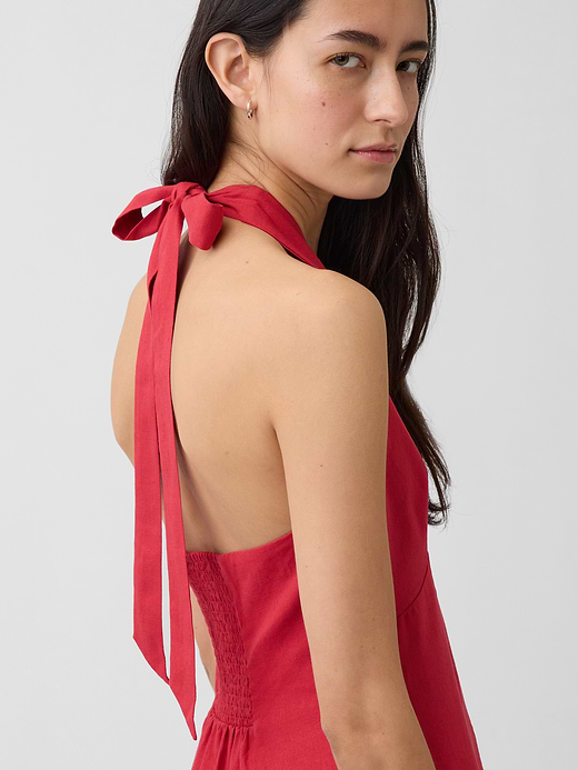 Gap Linen-Blend Halter Maxi Dress — photo 5