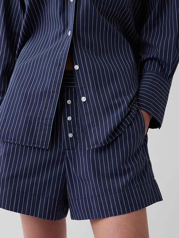 Gap Organic Cotton Poplin Stripe Boxer Shorts — photo 6