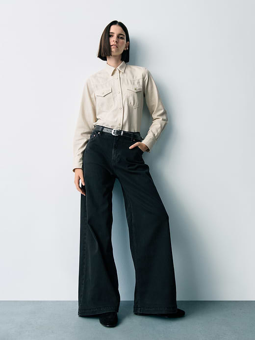 Gap High Rise Stride Wide-Leg Jeans — photo 9