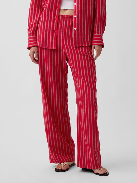 Gap Linen-Blend Easy Wide-Leg Pants — photo 3