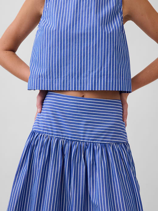 Gap Poplin Drop-Waist Maxi Skirt — photo 5