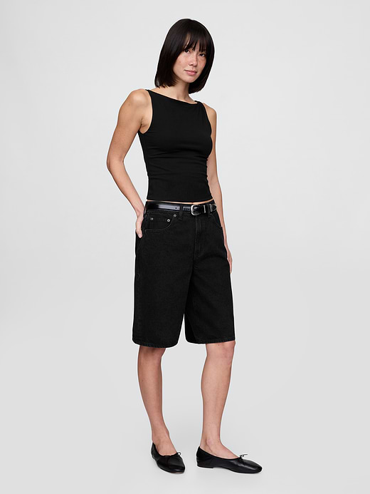 Gap CloseKnit Jersey Boatneck Crop Tank Top — photo 3