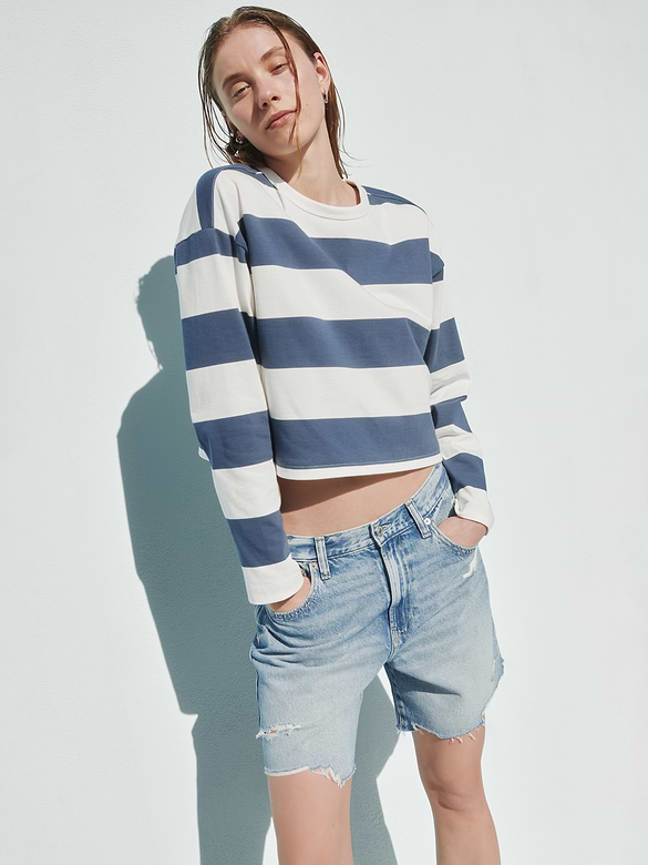 Gap Knit Oversized Crop T-Shirt — photo 7