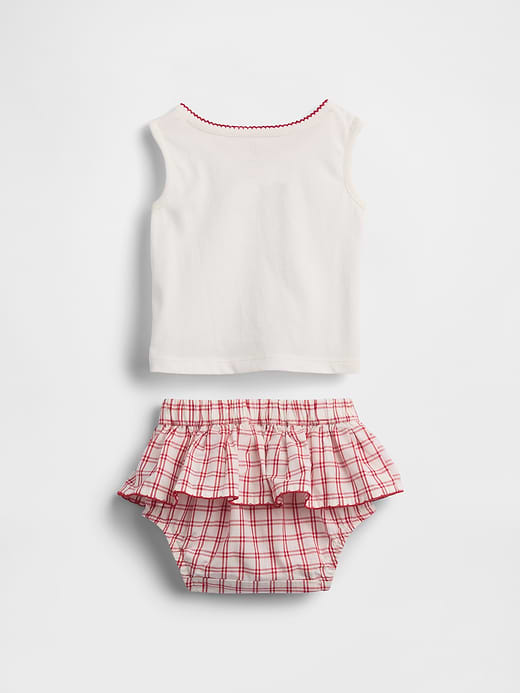 Gap Baby Brannan Bear Tank Top & Plaid Skort Set — photo 3