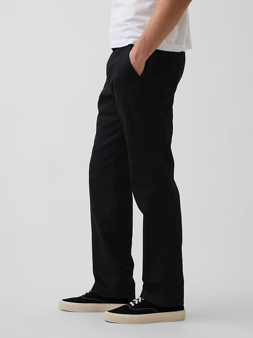 Gap Linen-Cotton Relaxed Straight Trousers — photo 4