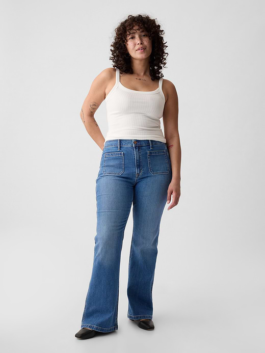 Gap High Rise '70s Flare Jeans — photo 6
