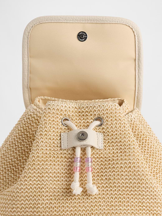 Gap Kids Shimmer Straw Backpack — photo 3