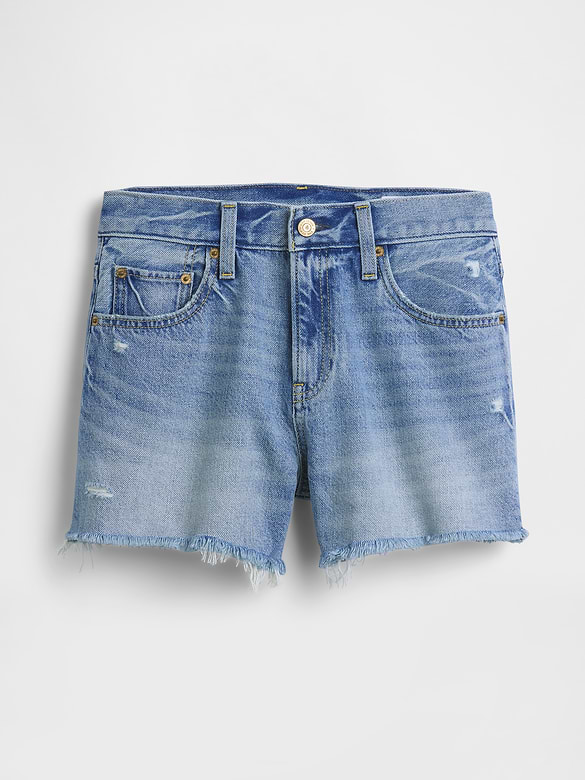 Gap 4" Mid Rise UltraSoft Relaxed Cutoff Shorts — photo 7