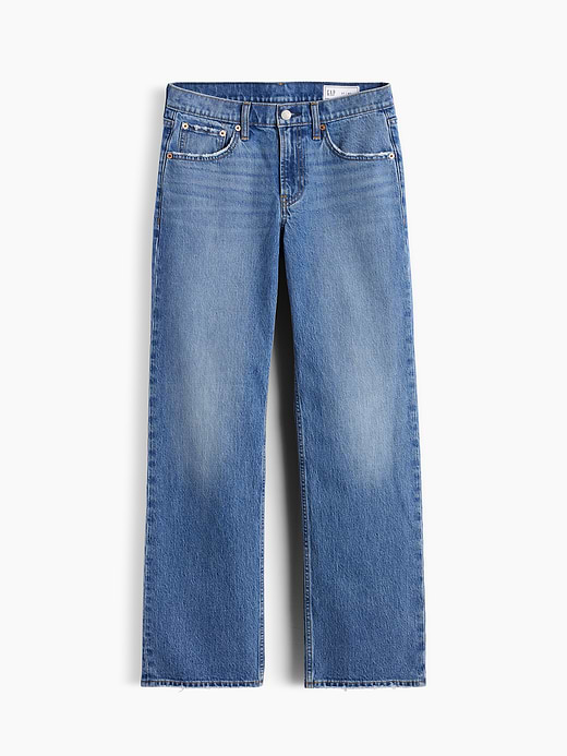 Gap Mid Rise Relaxed Straight Jeans — photo 15
