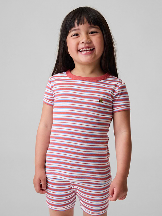 Gap Baby & Toddler Organic Brushed Cotton Stripe PJ Short Set — photo 3