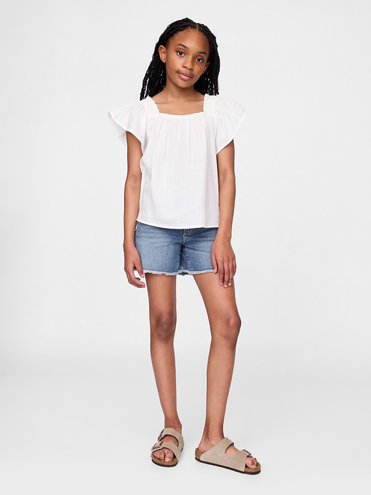 Gap Kids Denim Midi Shorts — photo 1