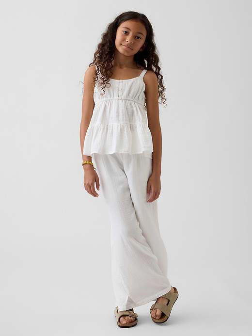 Gap Kids Cotton Gauze Tiered Tank Top — photo 5